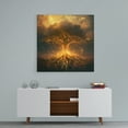thumbnail image 3 of Tree of Life Wall Art, Tree with Life Energy Prints, Nature Abstract Poster Canvas Wall Art Tree Picture, Modern Landscape Artwork Wall Décor for Living Room Bedroom Office Home Decor (16x16 Inches), 3 of 6