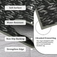 thumbnail image 5 of Hasoo 5' x 7' Modern Rugs for Bedroom Imitation Braided Pattern Soft Geometric Living Room Carpet, Black, 5 of 7