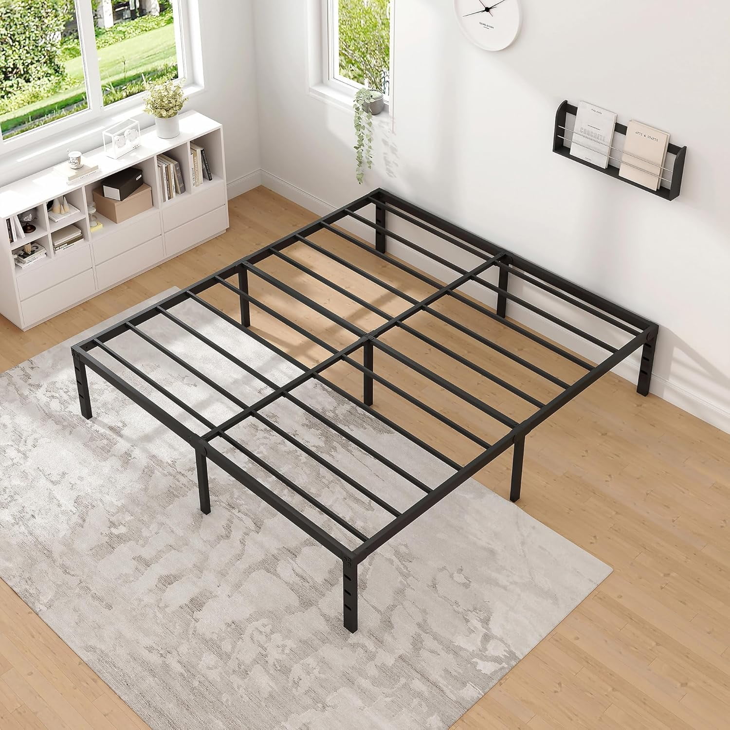 Simenmax Full Bed Frame, 12 Inch Metal Platform Bed Frames