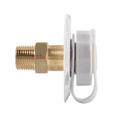 thumbnail image 5 of RV Water Inlet Connection City Fill Flange Brass with Check Valve Hose Connector White, 5 of 6