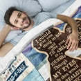 thumbnail image 3 of Dad Birthday Gift - Birthday Gifts for Dad from Daughter - Gift for Dad Blanket for Men Dad - Fathers Day Men Gifts - Gift for Dad Husband Men Him Soft Throw Blanket 60''''x50'''', 3 of 6