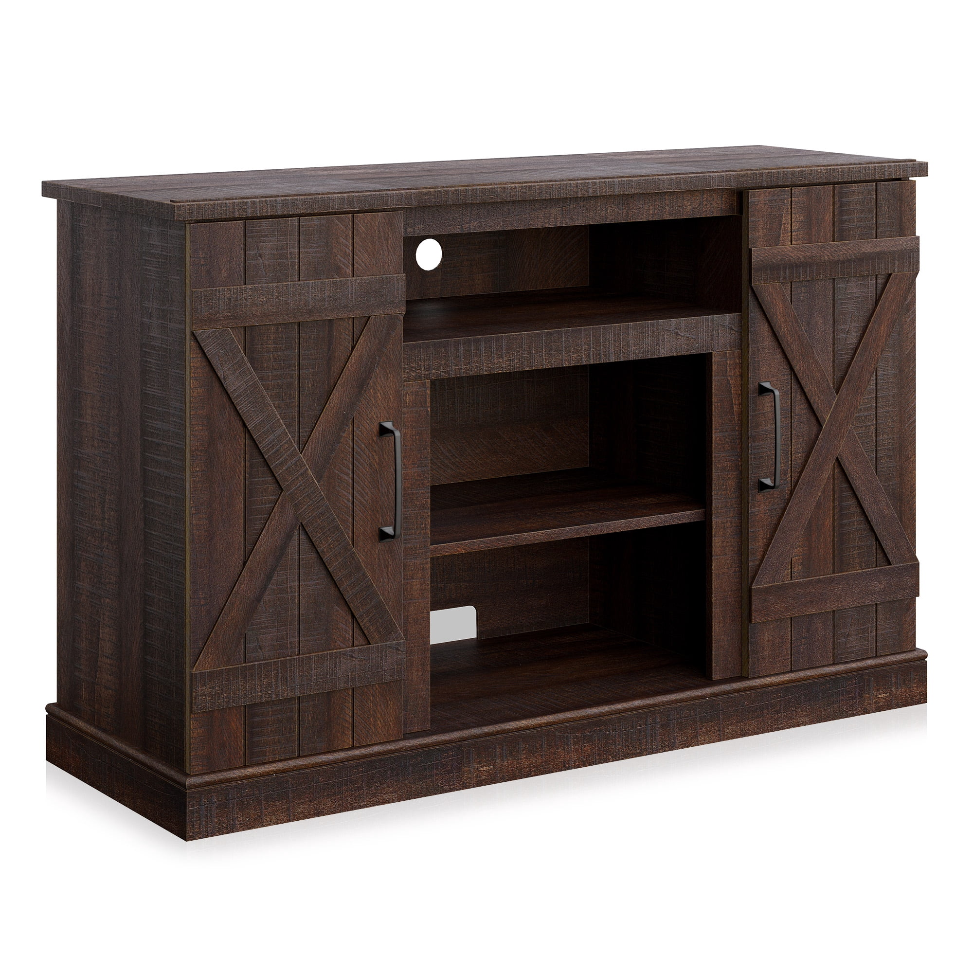 BELLEZE TV Stand Media Entertainment Center - Veropeso (Espresso)