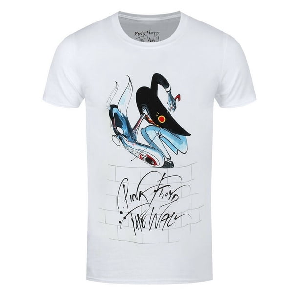 Pink Floyd - Camiseta The Wall Teacher para Adultos Unisex (Blanco)