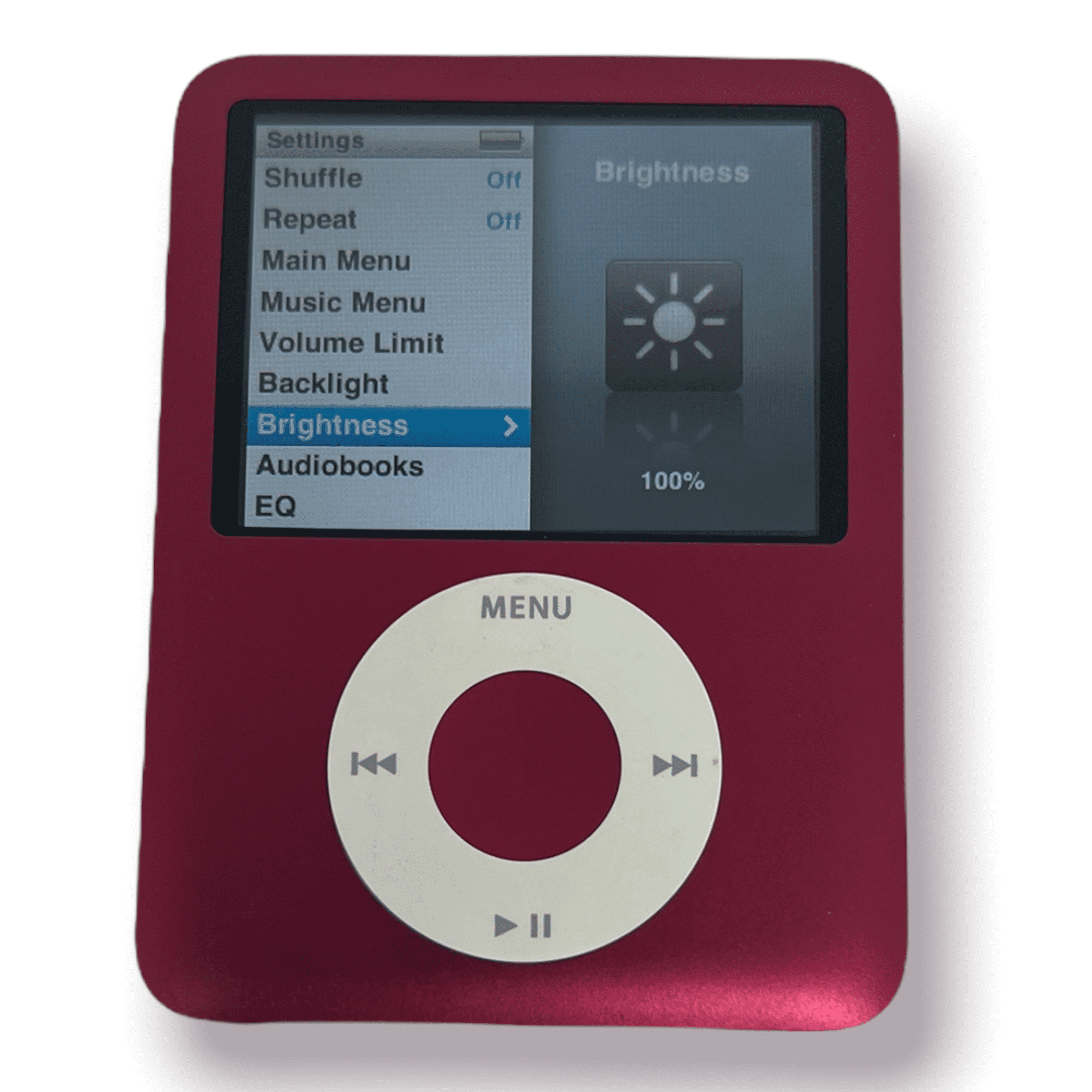 iPod Nano 3rd Gen 8GB Red, MP3 Player, Excellent Condition, includes FREE case by Griffin! - Walmart.com