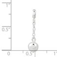 thumbnail image 2 of Beautiful Sterling Silver Polished Bead 1/2in Dangle Enhancer, 2 of 2