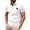 White, variant on Man And Horse Print Summer Short Sleeved Lapel Button Men's Casual Top Streetwear,Size S-2XL