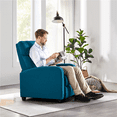 thumbnail image 4 of Yaheetech Modern Fabric Upholstered Recliner Chair with Pocket Spring for Home,Blue, 4 of 10