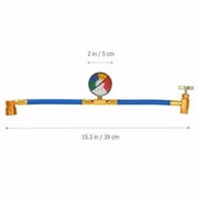 Kokovifyves Car R134A A/C Air Conditioning Refrigerant Recharge Hoses Tool with Gauge Tube