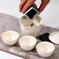 thumbnail image 4 of Porcelain Chinese Gongfu Tea Sets for Adults Portable Kungfu Teapot and Cup Set Small Ceramic Tea Party Set Travel Teaset with Lid for Home Gifting Outdoor and Office (White), 4 of 16