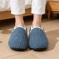 thumbnail image 6 of Knivor Cozy Slippers for Women with Hook Loop Warm Fuzzy Slippers Sock Shoes Ultra-Light House Slippers with Mute Anti-Slip Sole for Indoor Bedroom/Yoga, 6 of 8