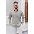 thumbnail image 4 of COOFANDY Men's Casual Shirt Long Sleeve Dress Shirts Button Up Shirt for Men, 4 of 6