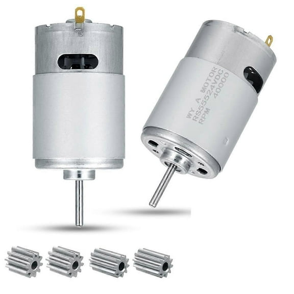 24V 40000RPM Electric Motor 2Pc,High Speed Motor RS555 Kids Ride on Toys Car Motors Kids Ride on Car Accessories