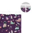 thumbnail image 5 of Yayeee Shower Curtain with Hooks 72"x72" Waterproof Fabric Bathroom Hanging Decor, Purple Space Cat Pattern, 5 of 5