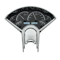 Dakota Digital VHX-55C-K-W 55-56 Chevy Car VHX Instruments, Black