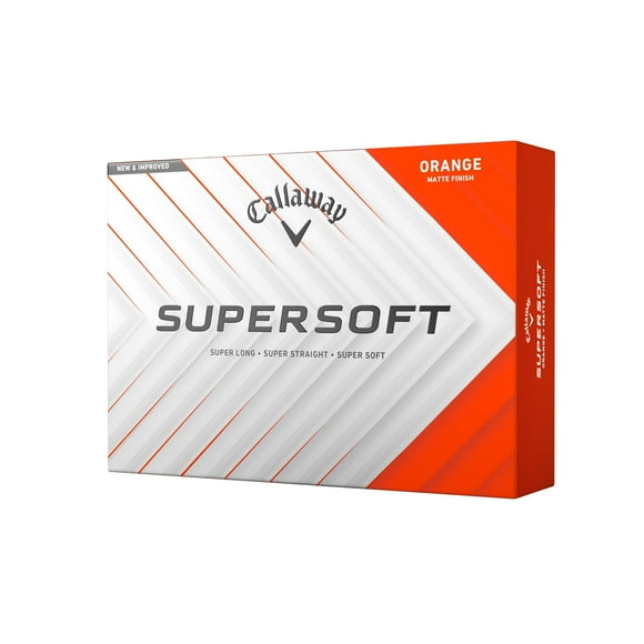 Pelotas de golf Callaway Supersoft 2025 Naranja