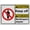 Warning Sign 4, variant on Quarry Keep Out Sign, Industrial Caution Danger Sign 8"x12" UV Resistant for Indoor Outdoor Workplace