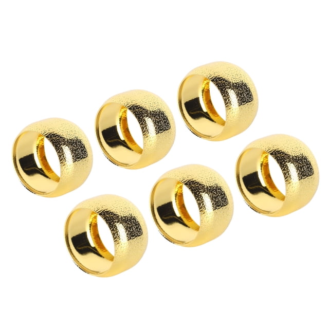 Napkin Holders, Round Shape Napkin Rings Strong Metal 6 Pieces for Family