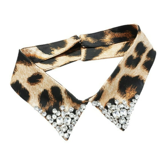 Pattern Rhinestones Faux Collar Detachable Collar Neckpiece For Women Shirt Dress Easy Wear Outfit Enhancement