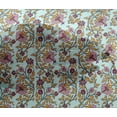 thumbnail image 4 of oneOone Viscose Chiffon Fabric Leaves & Floral Block Decor Fabric Printed BTY 42 Inch Wide, 4 of 4