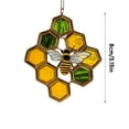 thumbnail image 2 of Bee Suncatcher Ornament Acrylic Window Decoration, Creative Lighting Craft Pendant Home Decoration Hanging, 2 of 7