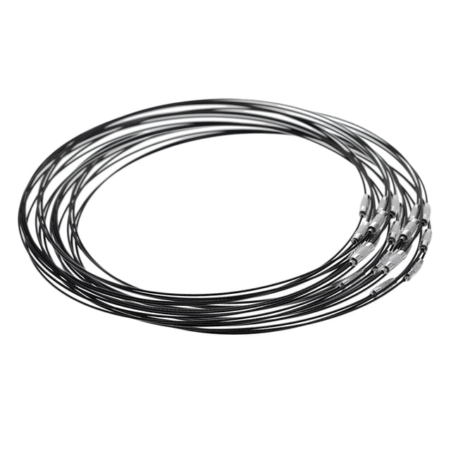 20Pcs Collar de acero inoxidable Sunnimix para hacer alambre