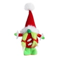 thumbnail image 1 of De Barba Verde Sin Rostro Adornos De Duende Enano De Pie Para Decoración De Fiesta De Navidad Eigraketly HA043203-02, 1 of 6