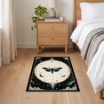 thumbnail image 3 of ODIKA 2'x3' Ultra-Soft Accent Mat, Death Moth Gothic Academia Witchy Mystical Galaxy Phase Symmetry None Washable, Bare feet friendly, Easy Care Indoor rug for Bedside, Footrest, 3 of 7