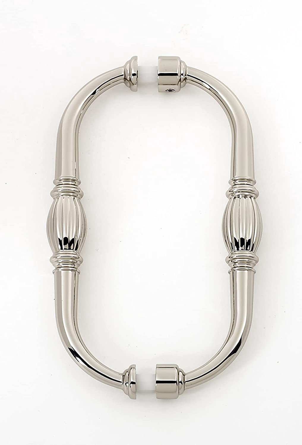 Alno G234-6-PB/NL Tuscany Luxury 6" Center To Center Back To Back Door Pulls - Brass