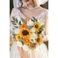 thumbnail image 4 of Juego de flores artificiales, decoración de Pascua, flor falsa para ramo de novia de boda DIY, decoración de centros de mesa, decoración de arreglos florales, 4 of 5