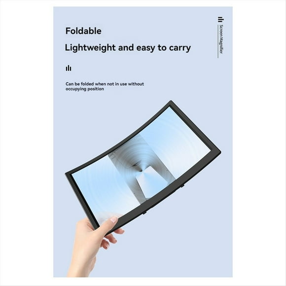 Amplificador de Pantalla de Teléfono Móvil de 12 Pulgadas, Soporte de Lupa de Video HD, Soporte de Pantalla Ampliada para una Mejor Experiencia de Visualización