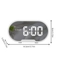 thumbnail image 2 of Reloj despertador digital LED con pantalla grande de 5,5 pulgadas y superficie de espejo., 2 of 7