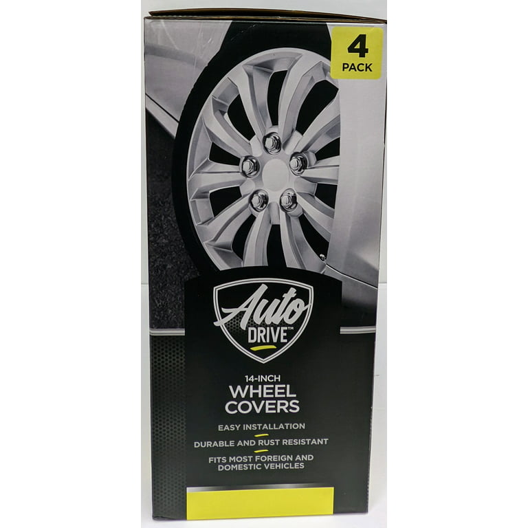 Auto Drive 14 Inches Wheel Cover (4 Pack) 