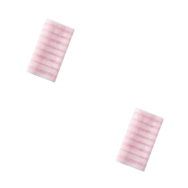 Vogacara Depurador de espalda, piel muerta, paño de baño de doble cara, exfoliante de carbono, cepillo de limpieza para el hogar, accesorios Tipo 1 2piezas
