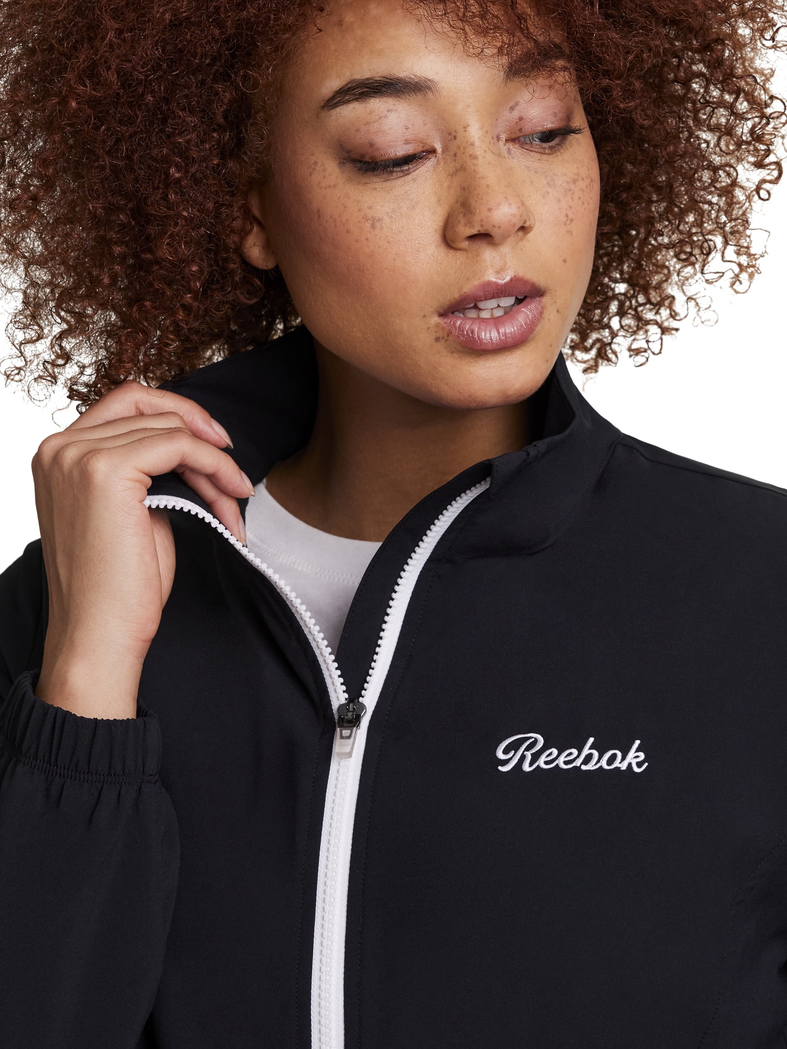 Reebok Women's and Women's Plus Courtside Full Zip Jacket, Sizes XS-4X