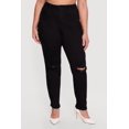 thumbnail image 3 of Women's Plus Size WAX Distressed Mom Jeans, 3 of 4