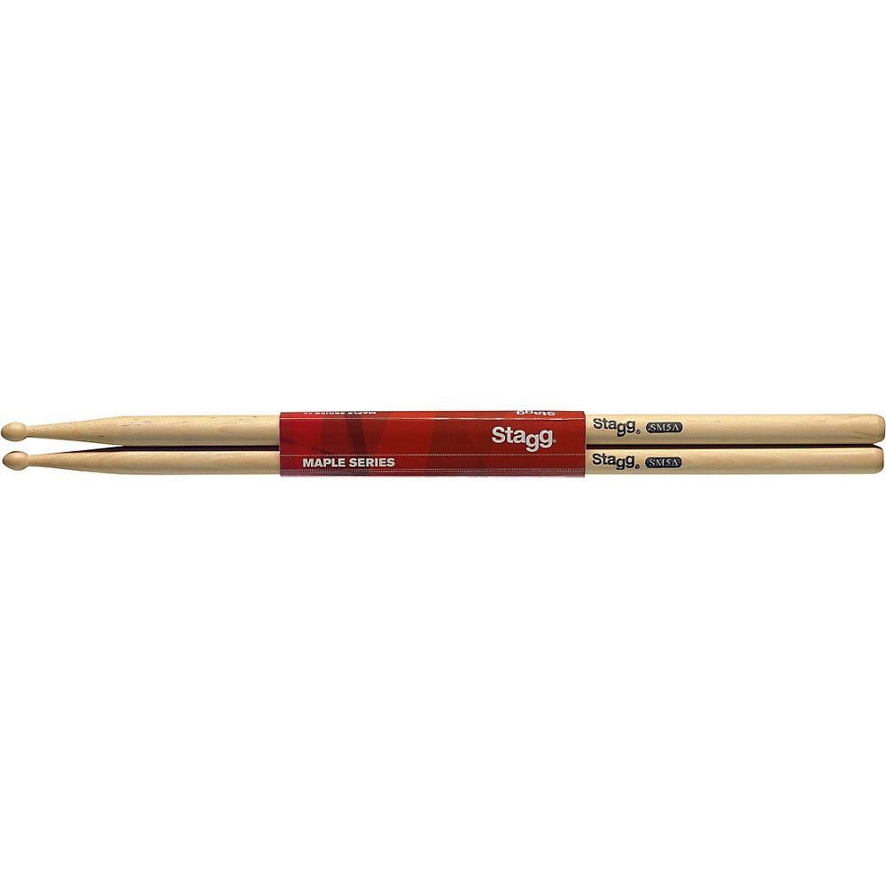 Stagg Maple Drum Sticks Wood Tip 12-Pair 5A