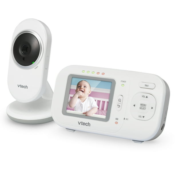 Vtech Vm3 2 4 Digital Video Baby Monitor With Full Color And Automatic Night Vision White Walmart Com Walmart Com