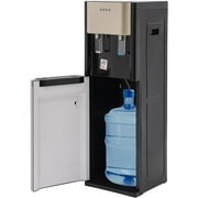 Bottom Loading Water Dispenser for 5 Gallon Bottle, 304 Stainless Steel Hot and Cold Water Dispenser with Heating & Cooling Functions, Water Machine for Home, Office, Living Room