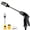 Black, variant on SCNOR High Pressure Water Spray Gun, 360° Rotating Metal Hose Nozzle with Adjustable 3 Jet/Mist/Shower, Lockable Trigger for Car Washing & Garden Watering