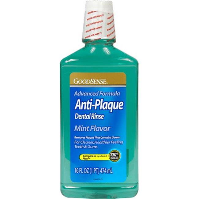 Good Sense AntiPlaque Dental Rinse Mint, 16 oz Case of 12 Walmart