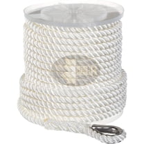 Nylon 3 Strand Anchor/Rigging Line 1/2" x 200' White