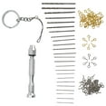 thumbnail image 2 of 126Pcs Hand Twist Drill Home Made Key Ring Pendant Tool Set Kit for Assembly DIY, 2 of 5