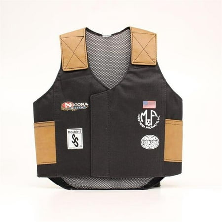 Big Time Rodeo 5056401-S Youth Costume Bull Rider Vest, Black - Small