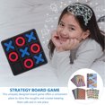 thumbnail image 2 of BRIGHTFUFU Tactile Toe And Crosses Game Board Game For Travel For Enhances Cognitive Skills Hand Coordination, 2 of 4