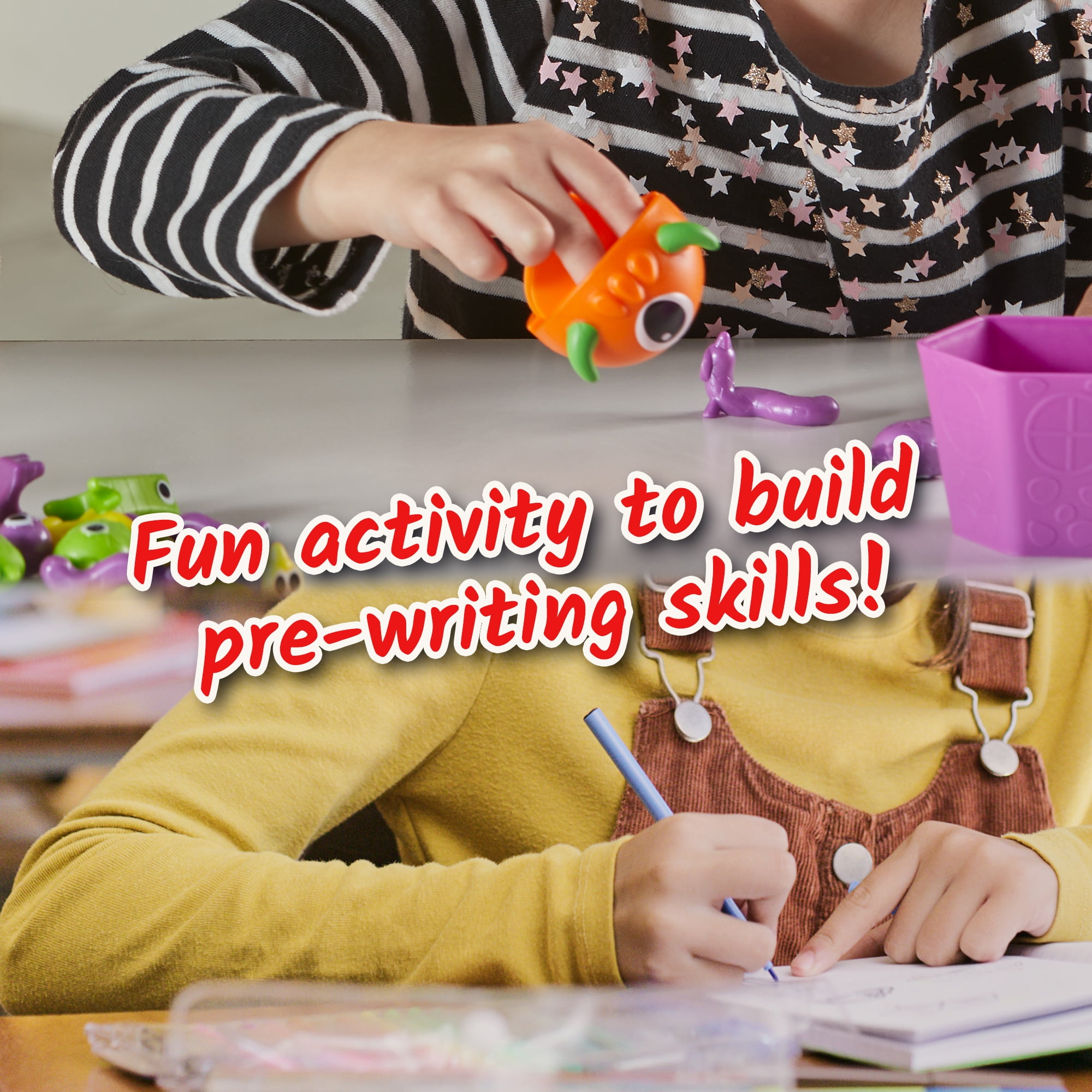 hand2mind Grab That Monster Fine Motor Activity Set, Fine Motor Skills Games for Toddlers, Occupational Therapy Toys