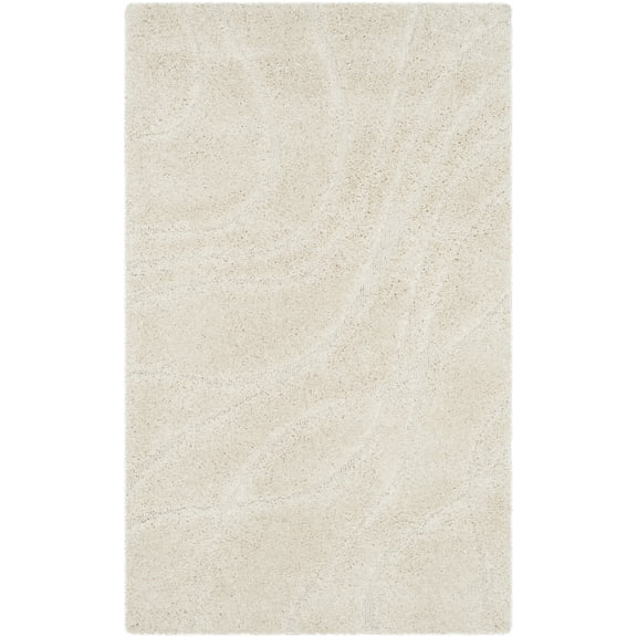 SAFAVIEH Florida Tamzen Abstract Shag Area Rug, Creme, 2' x 3'