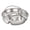 Silver-B, variant on QIUXUJ-3 Compartment Steamer Plate with Handle, Stainless Steel Divided Serving Tray for Steaming, Serving, Storing, Kitchen, Outdoor Camping, Home Use (A)