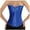 Blue, variant on 2024 Women's Plus Size Renaissance Corset Lace Up Boned Overbust Waist Cincher Corset Bustier Gothic Shapewear Sleepwear Bodyshaper Top Halloween Costume Blue