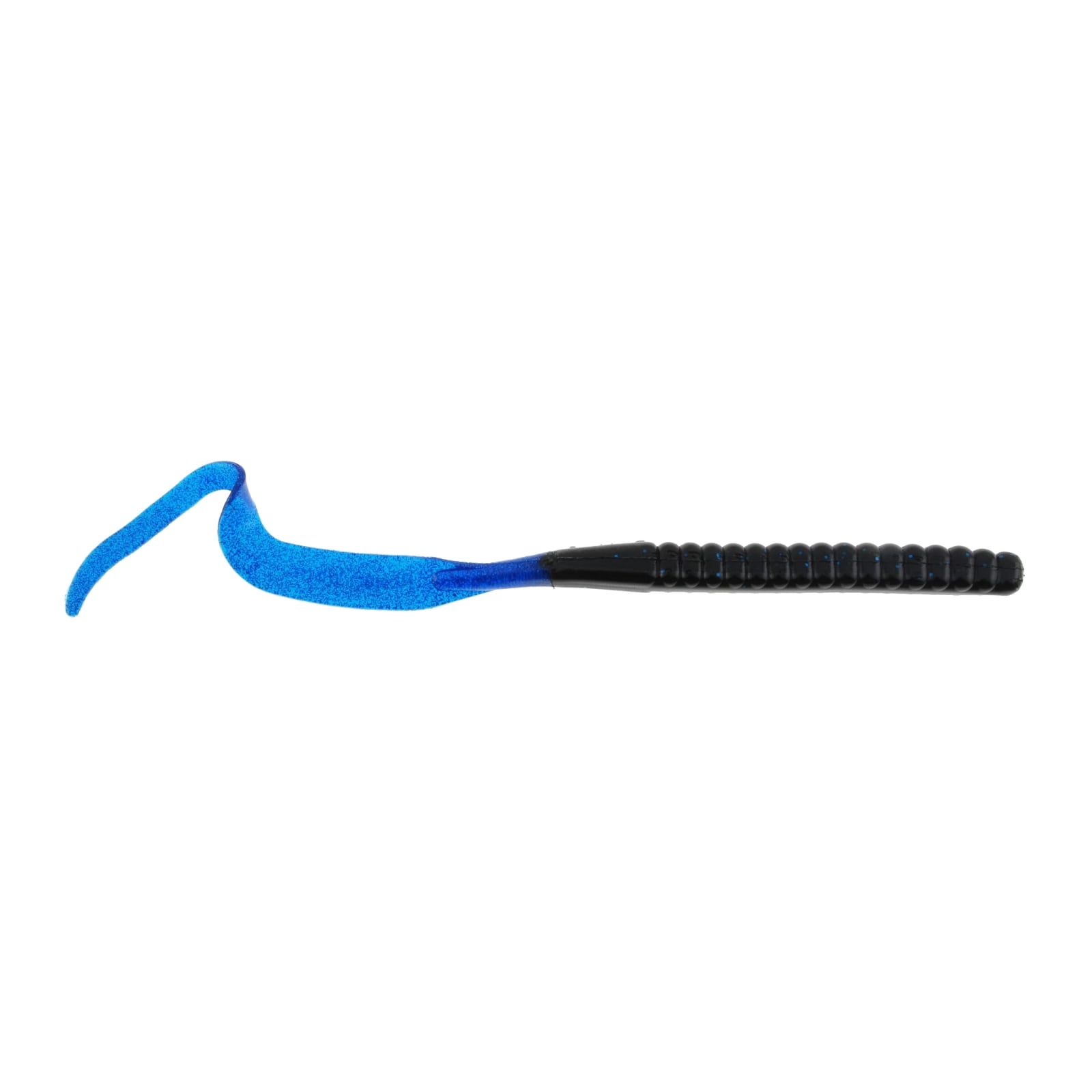 (2 pack) Berkley PowerBait® Power Worm Fishing Bait, Black/Blue, 10in