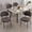 gray/4pcs, variant on ENYLAY Comfortable Padded Teddy Fabric Kitchen Dining Chair, Armless Upholstered Accent Chair with Black Metal Legs, Versatile Side Chair for Dining Room Bedroom(Set of 2,Gray)